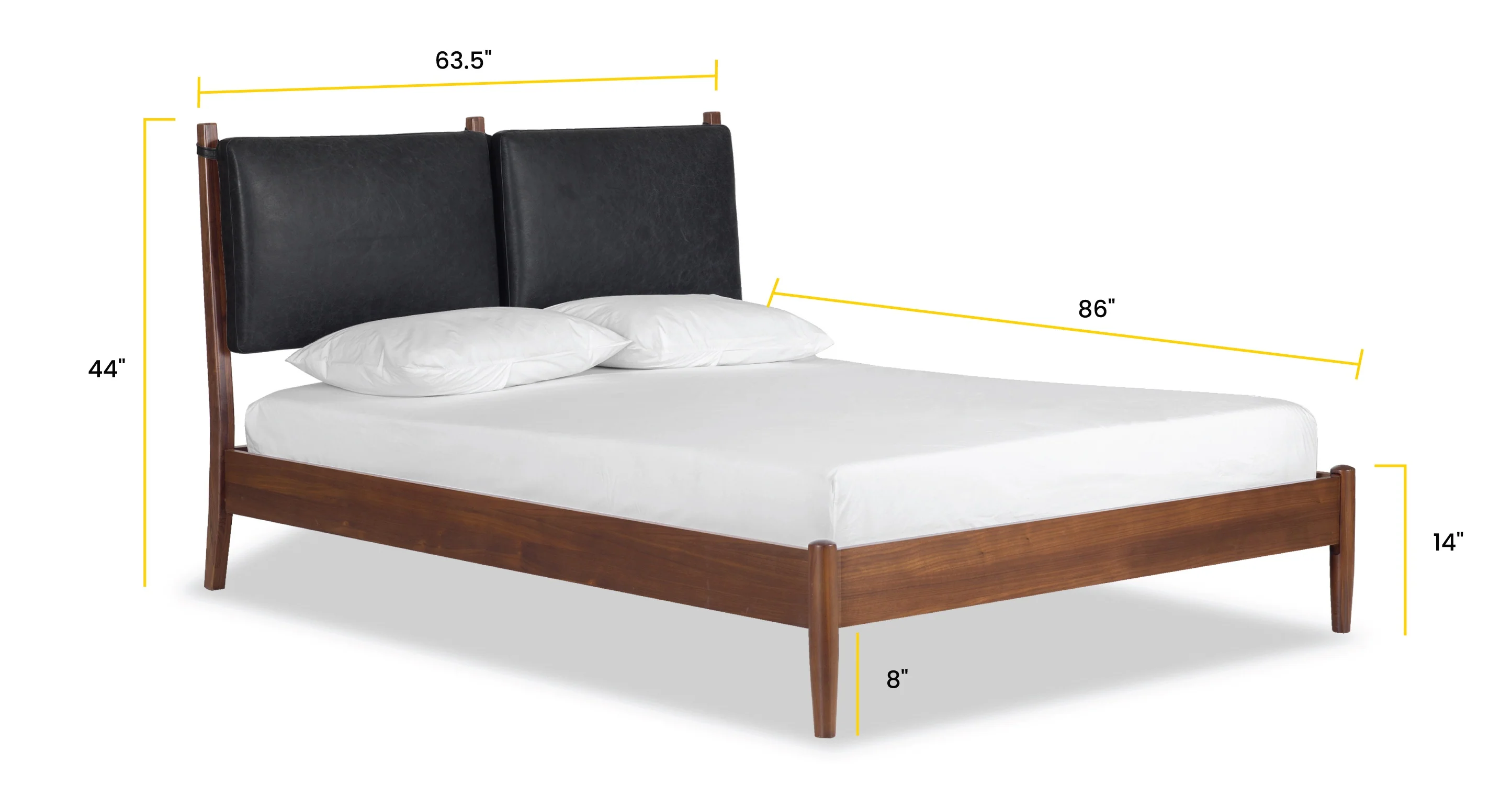 Truro Bed with Leather Cushions - Image 47