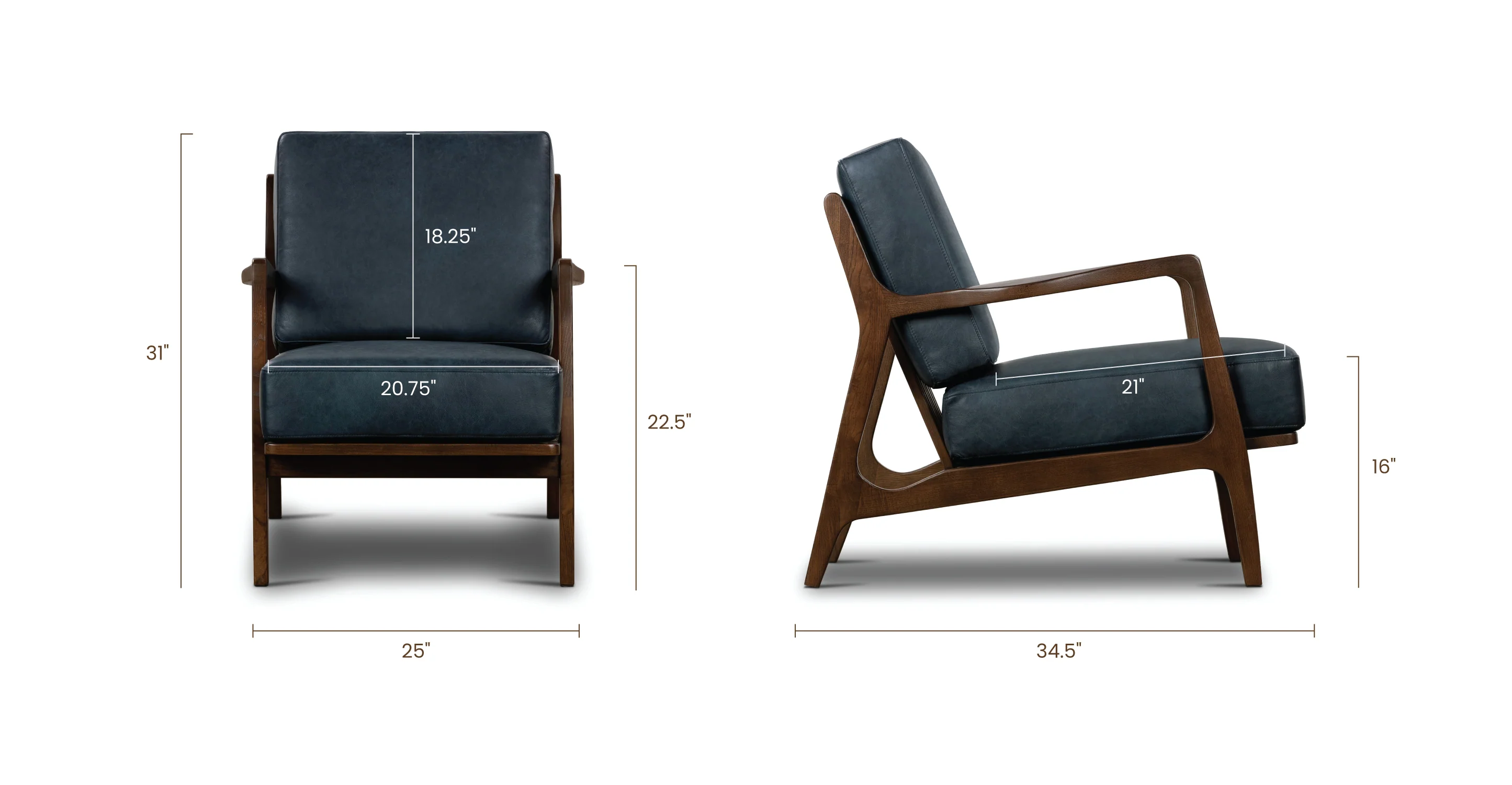 Verity Leather Lounge Chair - Image 122