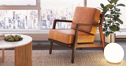 Verity Leather Lounge Chair - Image 131