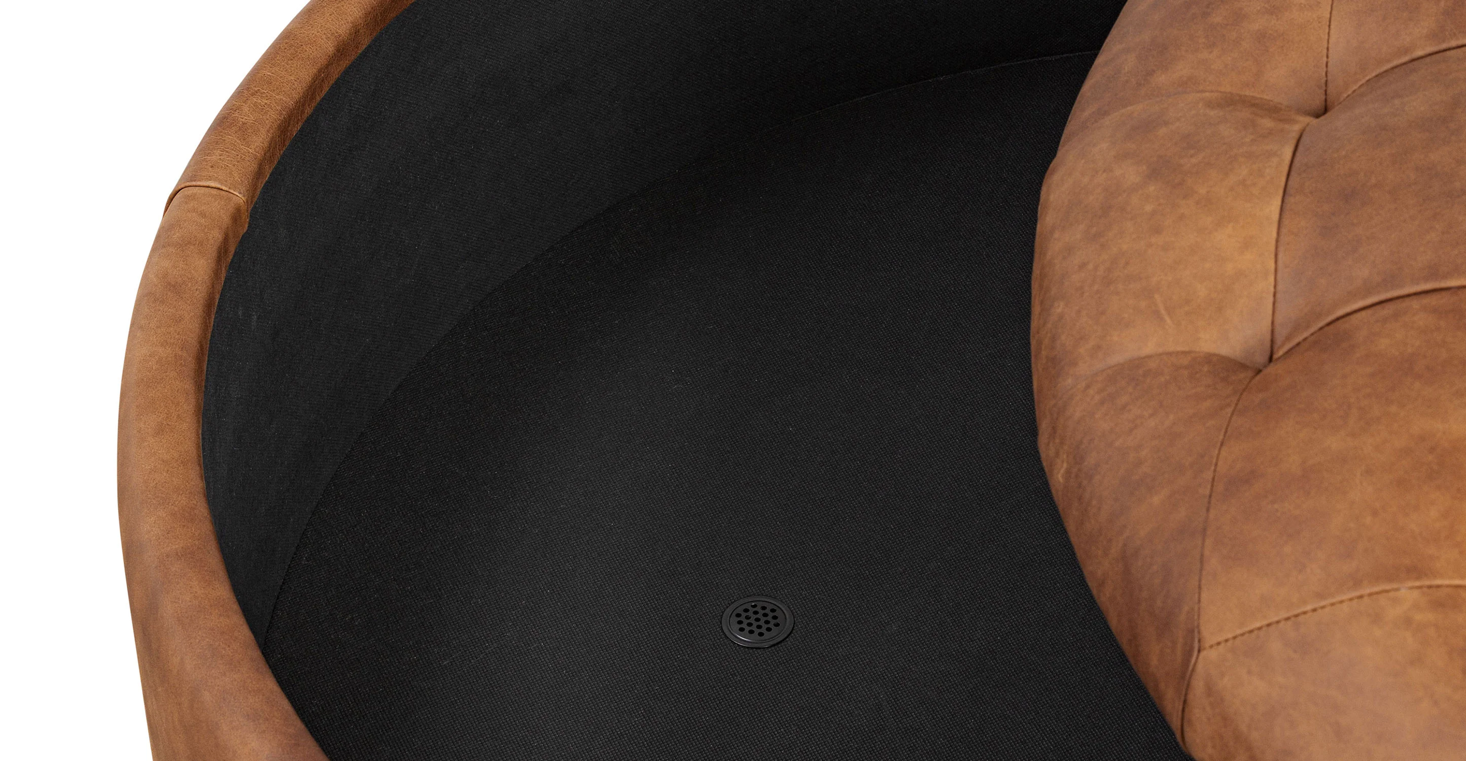 Zahra Leather Storage Ottoman - Image 10