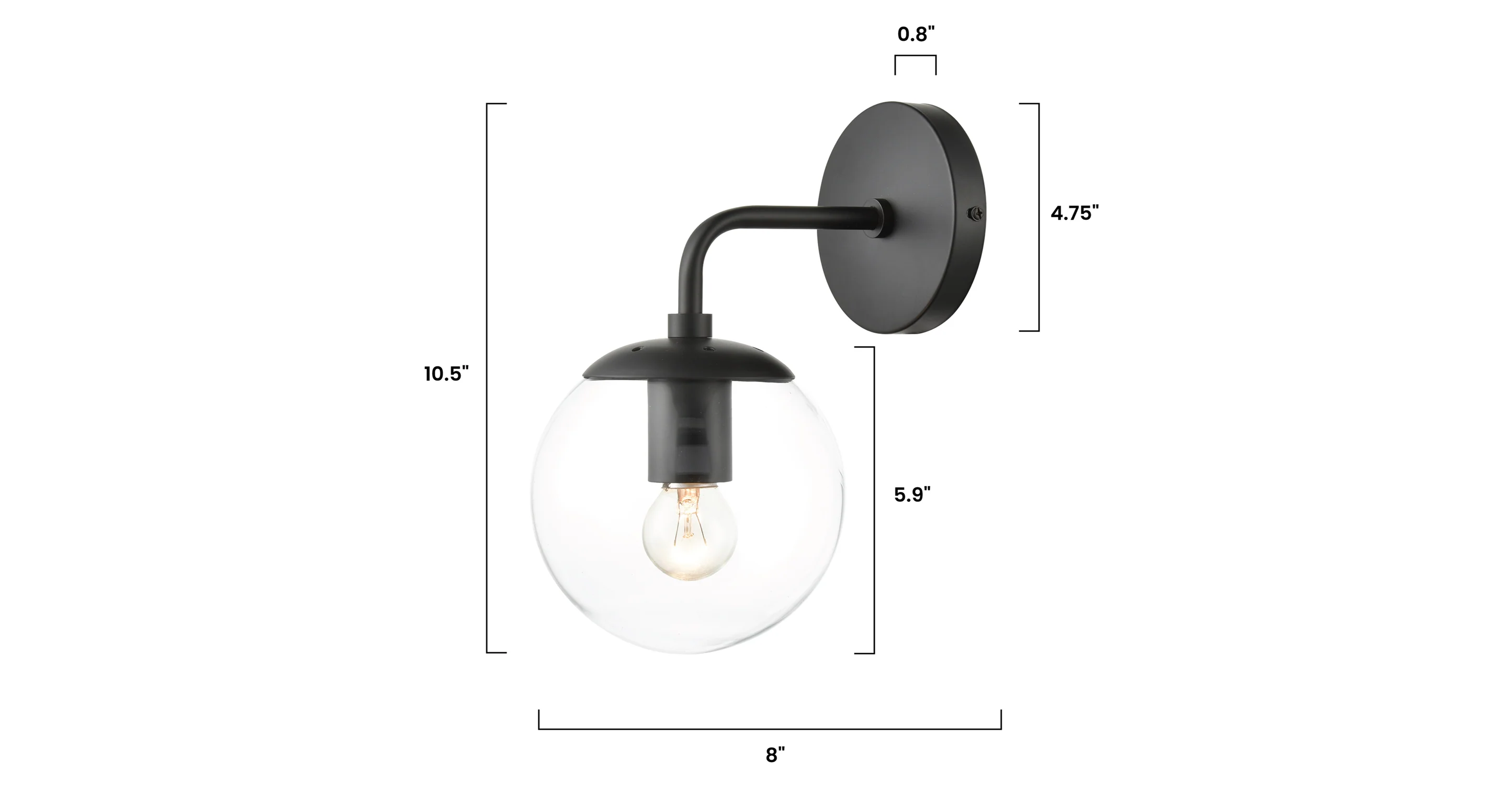 Zeno Globe Wall Sconce - Image 31