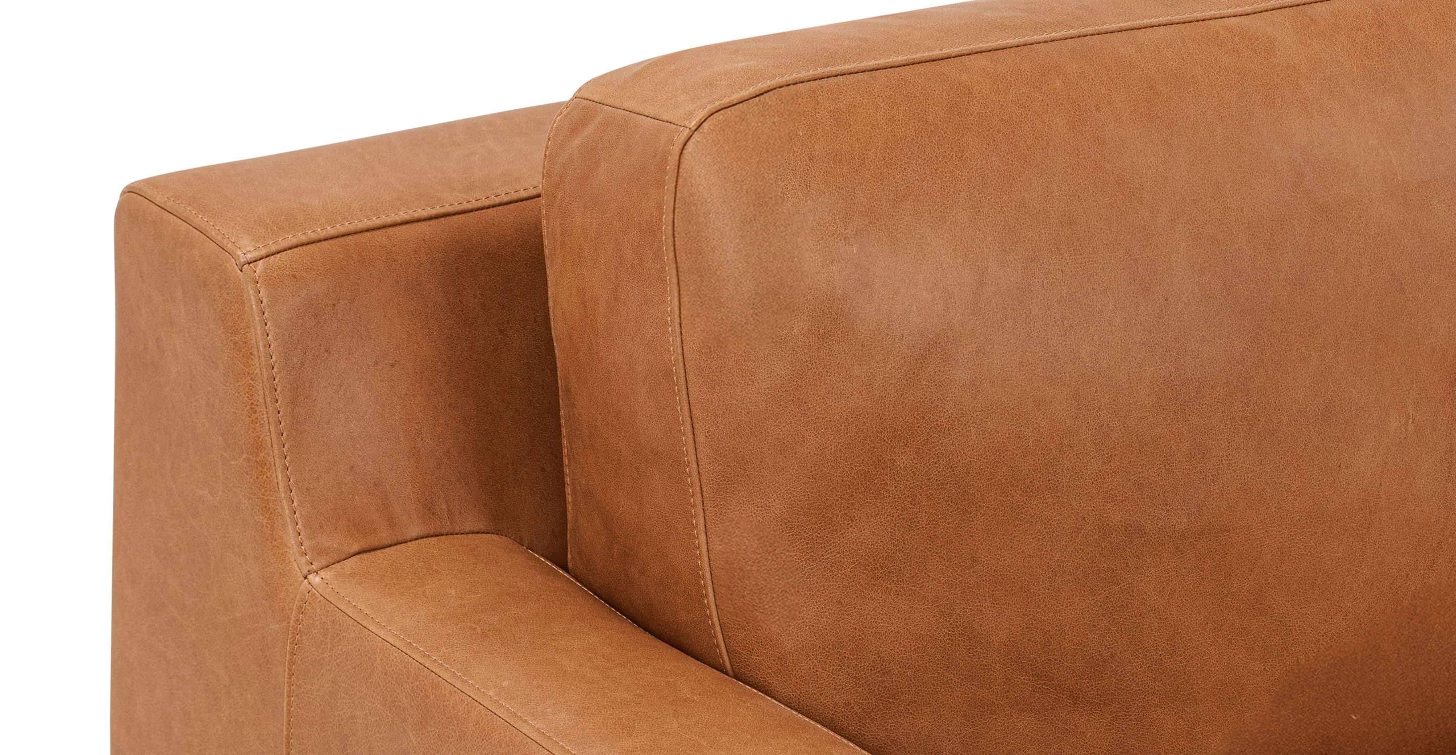 Zyon 105.5" Reversible Chaise Leather Sectional - Image 9