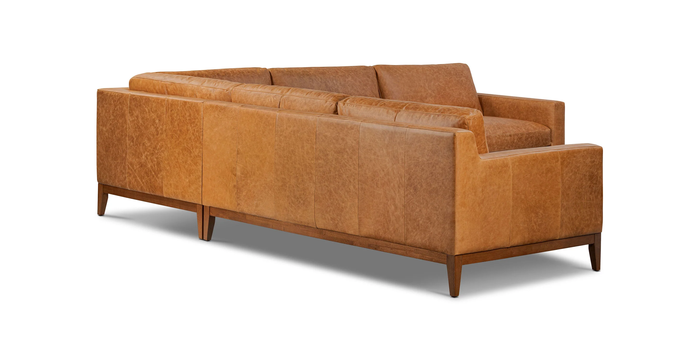 Zyon 116" Leather Corner Sectional - Image 17