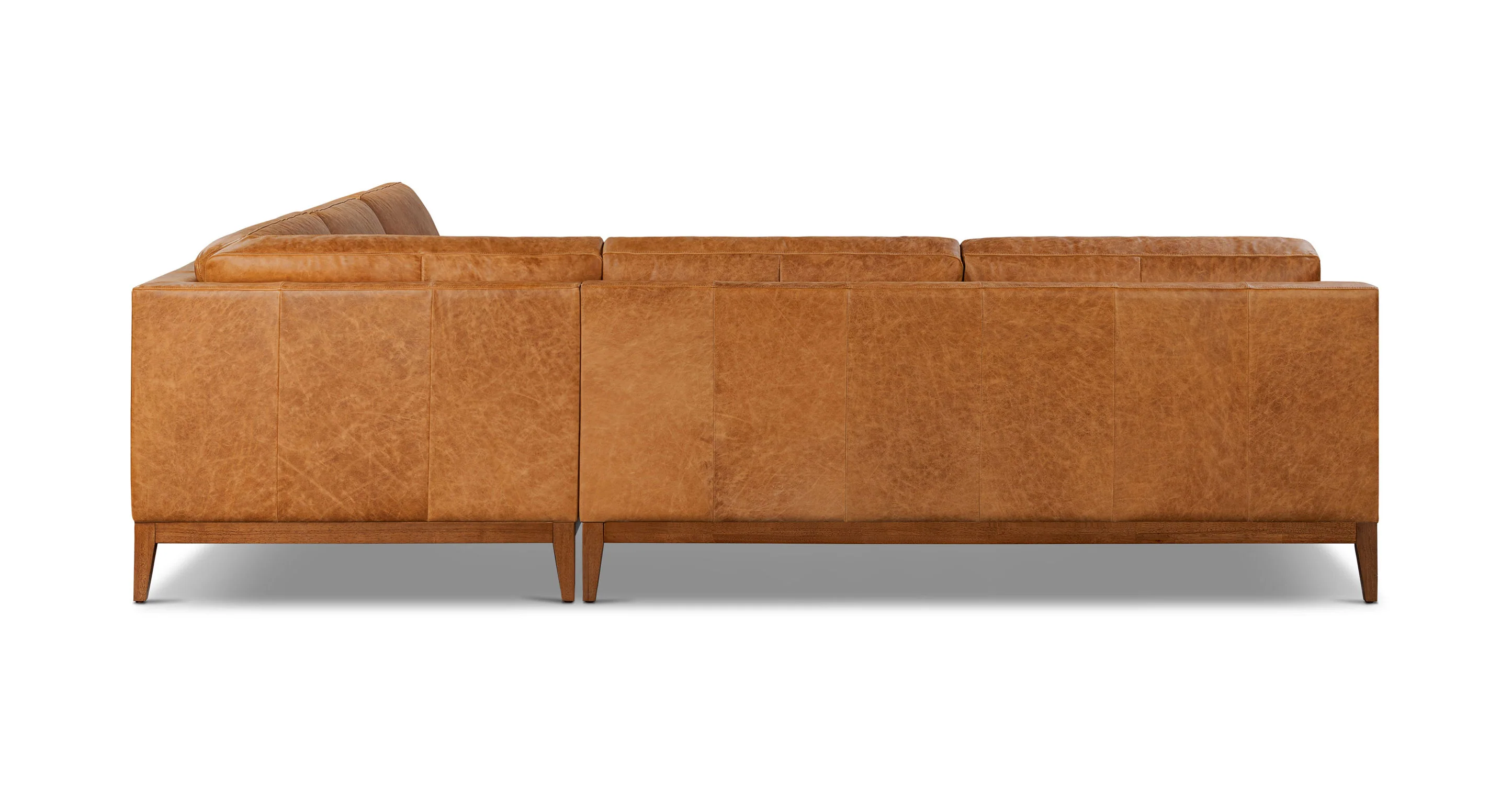 Zyon 116" Leather Corner Sectional - Image 18
