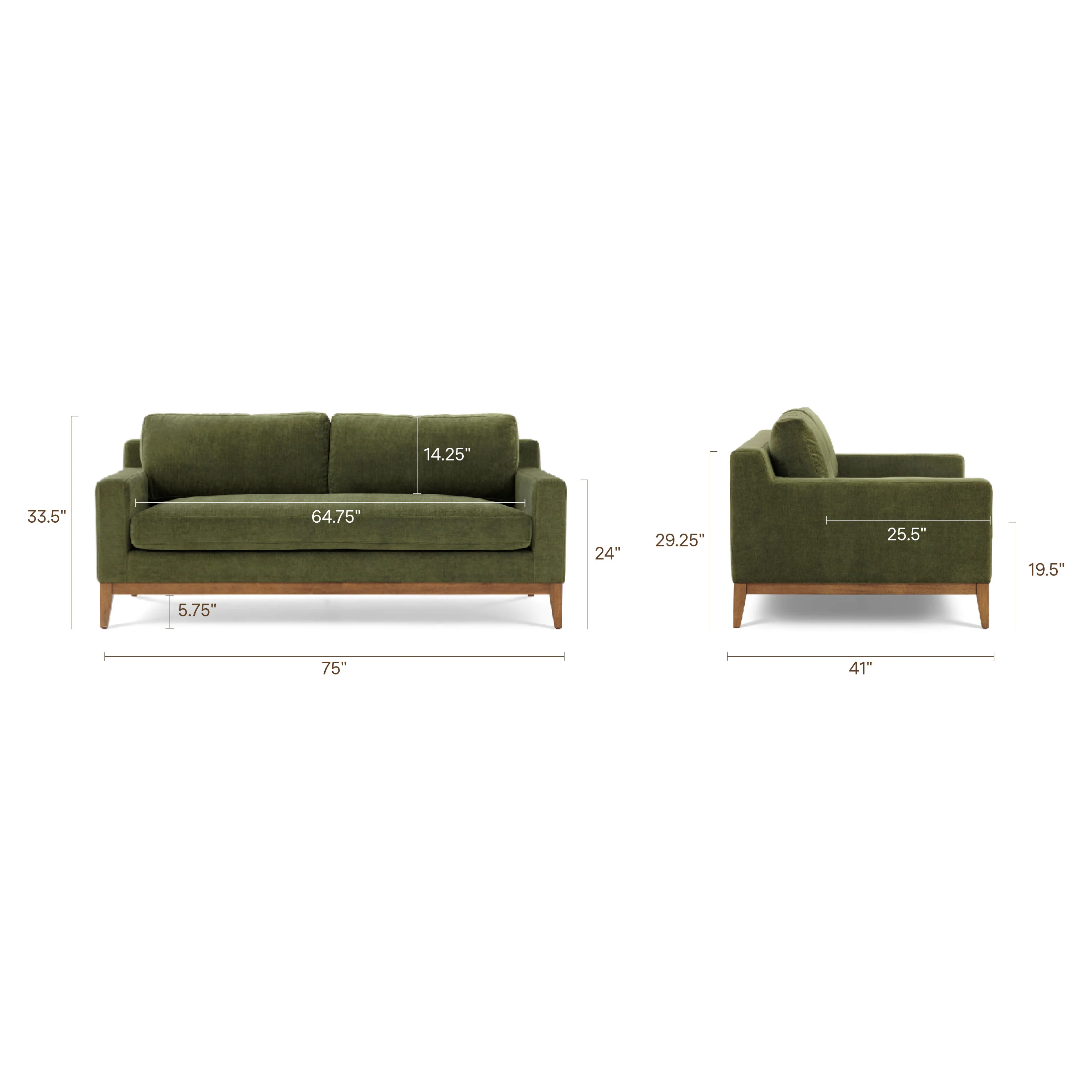 Zyon 75" Apartment Sofa - Image 18