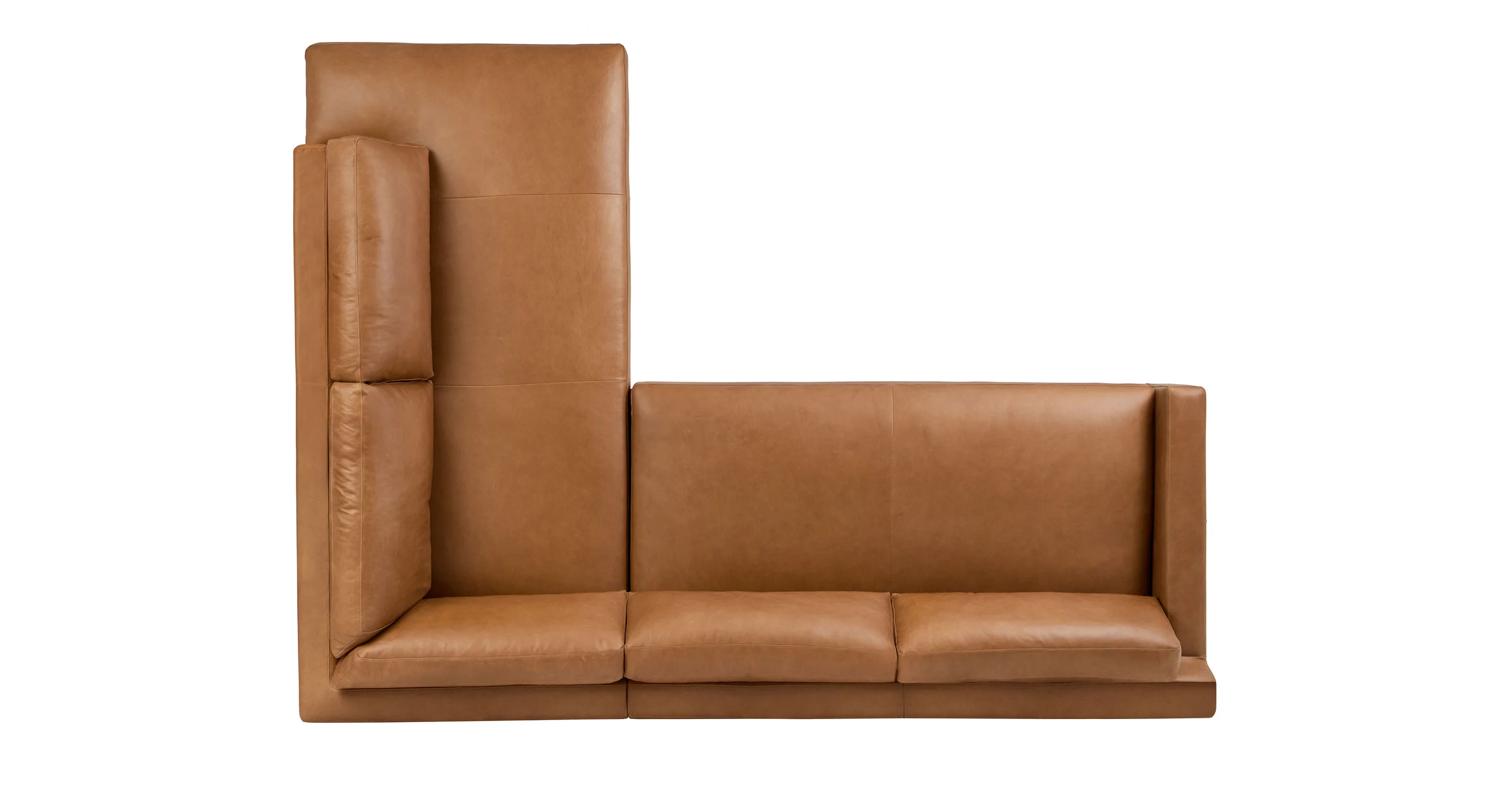 Zyon Leather Right-Facing Bumper Chaise Sectional - Image 8